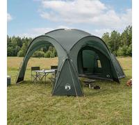 vidaXL Tienda Lateral con techo Verde militar 410 x 410 x 250 cm