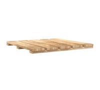 vidaXL Tile de Decking 18 uds. Marrón 50 x 50 cm Pino Impregnado Verde