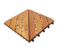 vidaXL Tile de Decking 20 uds. Marrón 30 x 30 cm Madera de Acacia