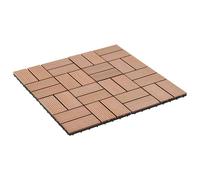 vidaXL Terras Tegel 22 st Bruin 30 x 30 cm WPC
