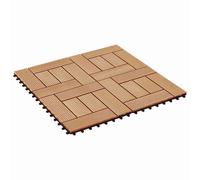 vidaXL Terras Tegel 22 st Teakhout 30 x 30 cm WPC