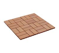 vidaXL Terras Tegel 22 st Teakhout 30 x 30 cm WPC