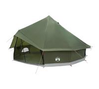 vidaXL Tipi - Tienda de campaña para 10 personas, poliéster y acero verde oliva
