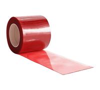 vidaXL Tira de cortina para puertas de PVC rojo 200 x 1,6 mm 50 m