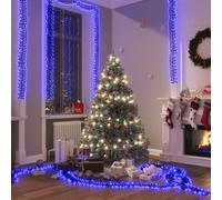 vidaXL Tira de luces de racimo con 3000 LED PVC azul