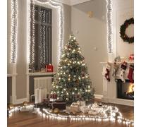 vidaXL Tira de luces de racimo con 3000 LED PVC blanco frío