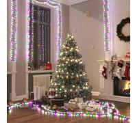 vidaXL Tira de luces de racimo con 3000 LED PVC pastel multicolor