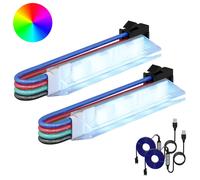 vidaXL Tira LED 2 pcs Negro y 1745 mm Cobre y plástico