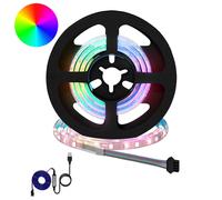 vidaXL Tira LED 2 uds. Negro y Transparente Cobre y plástico