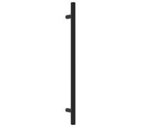 vidaXL Tiradores para Armarios 10 uds, Tiradores de Barra en T, Tiradores de Puerta Cajón, Accesorios para Muebles, Acero Inoxidable Negro 224 mm