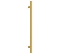 vidaXL Tiradores para Armarios 10 uds, Tiradores de Barra en T, Tiradores de Puerta Cajón, Accesorios para Muebles, Acero Inoxidable Dorado 224 mm