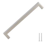 vidaXL Tiradores para Armarios 5 uds, Tiradores en Barra, Manijas de Cajones Muebles, Tiradores de Puerta Corredera, Acero Inoxidable Plateado 192 mm