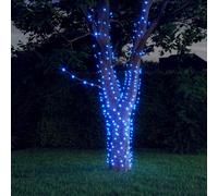 vidaXL Tiras de luces solares LED 2 uds azul interior/exterior