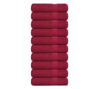 vidaXL Toallas de baño FROGN 10 uds burdeos 100x150 cm 360 g/m²
