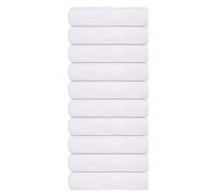 vidaXL Toallas de baño FROGN 10 uds color blanco 100 x 150 cm 360 g/m²