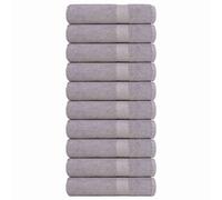 vidaXL Toallas de baño FROGN 10 uds gris 100x150 cm 360 g/m²