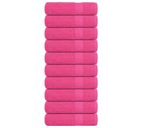 vidaXL Toallas de baño FROGN 10 uds rosa 100x150 cm 360 g/m²