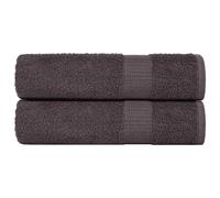 vidaXL Toallas de baño FROGN 2 uds antracita 100x150 cm 360 g/m²