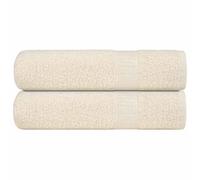 vidaXL Toallas de baño FROGN 2 uds crema 100x150 cm 360 g/m²