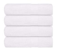 vidaXL Toallas de baño FROGN 4 uds blanco 100x150 cm 360 g/m²