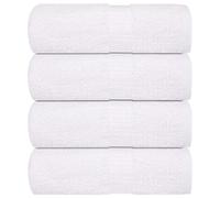 vidaXL Toallas de baño FROGN 4 uds blanco 30x30 cm 360 g/m²