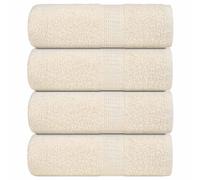 vidaXL Toallas de baño FROGN 4 uds crema 30x30 cm 360 g/m²
