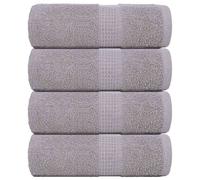 vidaXL Toallas de baño FROGN 4 uds gris 30x30 cm 360 g/m²