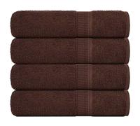 vidaXL Toallas de baño FROGN 4 uds marrón 100x150 cm 360 g/m²