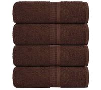 vidaXL Toallas de baño FROGN 4 uds marrón 30x30 cm 360 g/m²