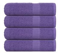 vidaXL Toallas de baño FROGN 4 uds morado 100x150 cm 360 g/m²