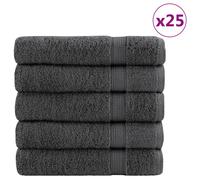 vidaXL Toallas baño 25 uds 100% algodón 100x150 cm 600 gsm toalla Color Antracita, Blanco, y mas