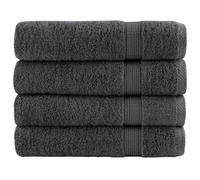 vidaXL Toallas de baño SOLUND 4 uds antracita 100x150 cm 600 gsm