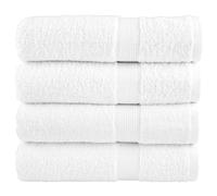 vidaXL Toallas de baño SOLUND 4 uds blanco 100x150 cm 600 gsm