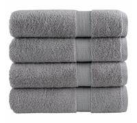vidaXL Toallas de baño SOLUND 4 uds gris 100x150 cm 600 gsm