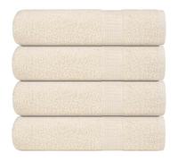 vidaXL Toallas de Ducha 4 uds 70x140 cm 360 gsm en color Verde manzana/Blanco/Crema y más