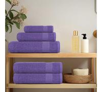vidaXL Toallas de ducha FROGN 10 uds morado 70x140 cm 360 g/m²