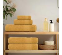 vidaXL Toallas de ducha FROGN 10 uds oro 70x140 cm 360 g/m²