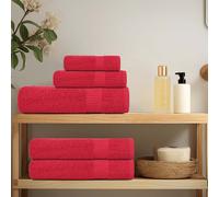 vidaXL Toallas de ducha FROGN 2 uds rojo 70x140 cm 360 g/m²