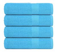 vidaXL Toallas de ducha FROGN 4 uds turquesa 70x140 cm 360 g/m²