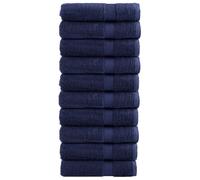 vidaXL Toallas de ducha SOLUND 10 uds azul marino 70x140 cm 600 gsm