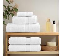 vidaXL Toallas de ducha SOLUND 4 uds blanco 70x140 cm 600 gsm