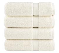 vidaXL Toallas de ducha SOLUND 4 unidades crema 70x140 cm 600 gsm