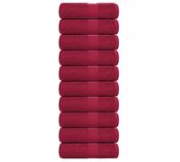 vidaXL Toallas de invitados FROGN 10 uds burdeos 30x50 cm 360 g/m²