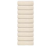 vidaXL Toallas de invitados FROGN 10 uds crema 30x50 cm 360 g/m²