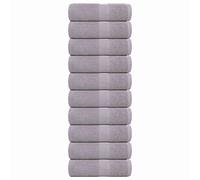 vidaXL Toallas de invitados FROGN 10 uds gris 30x50 cm 360 g/m²