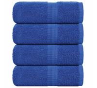 vidaXL Toallas de invitados FROGN 4 uds azul 30x50 cm 360 g/m²