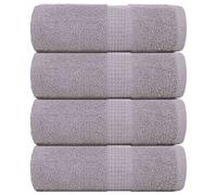 vidaXL Toallas de invitados FROGN 4 uds gris 30x50 cm 360 g/m²