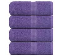 vidaXL Toallas de invitados FROGN 4 uds morado 30x50 cm 360 g/m²