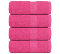 vidaXL Toallas de invitados FROGN 4 uds rosa 30x50 cm 360 g/m²