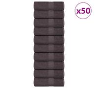 vidaXL Toallas de invitados FROGN 50 uds antracita 30x50 cm 360 g/m²